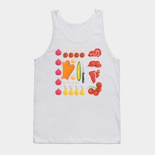 Food Flat Lay Tank Top